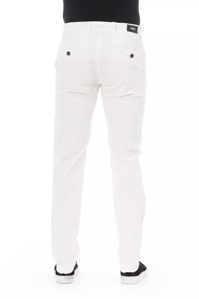 Pantalón chino blanco elegante para hombre