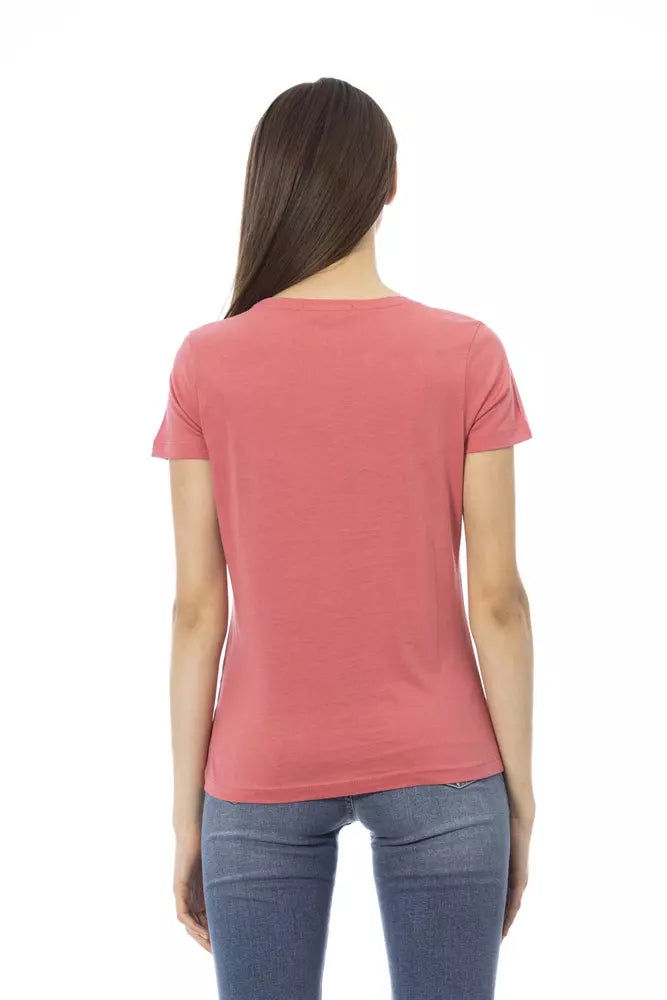 Chique Fuchsia Fashion T-shirt met korte mouwen