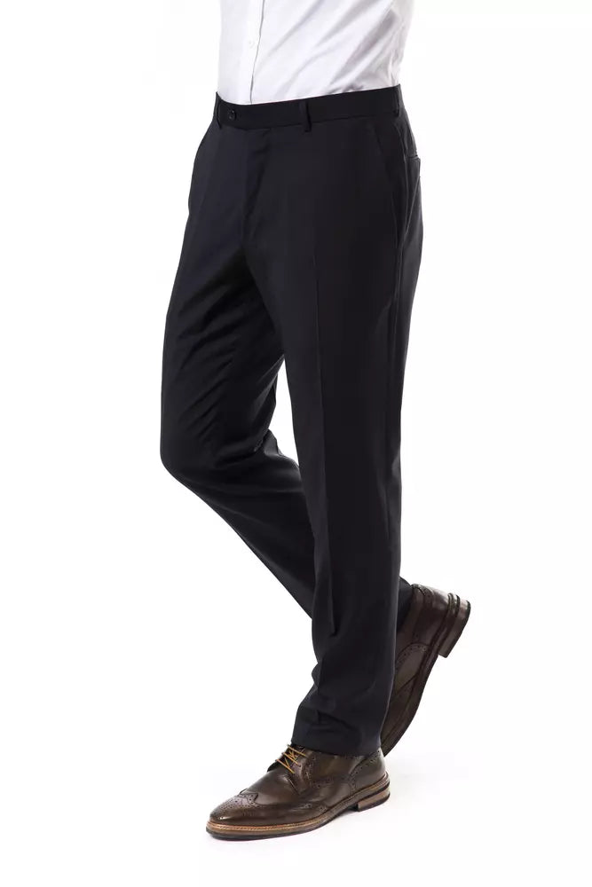 Gray Wool Men Pant