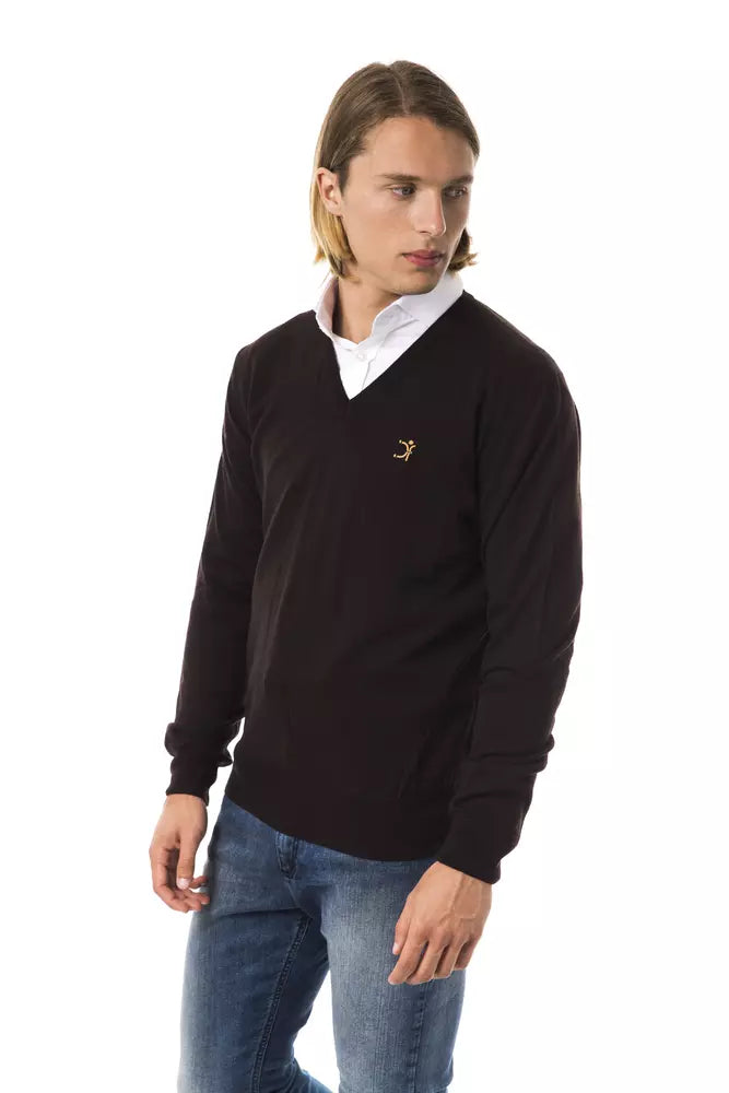 Brown Merino Men Sweater