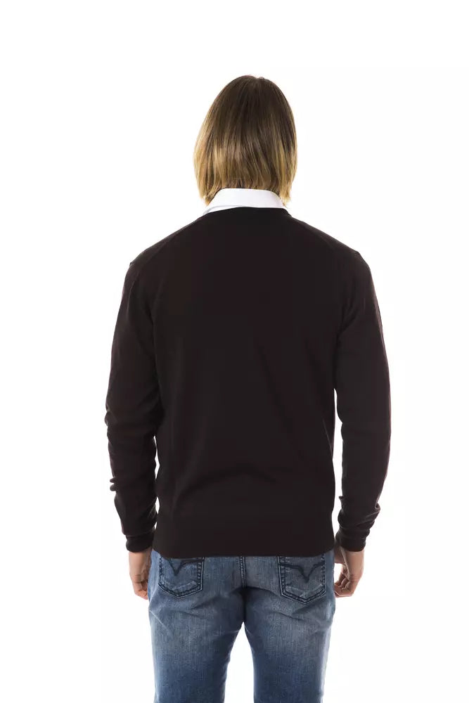 Brown Merino Men Sweater