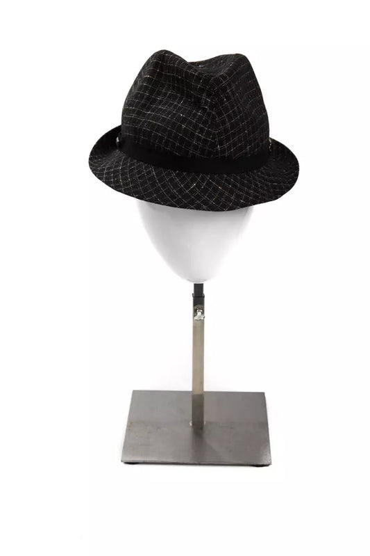 Black Virgin Wool Women Hat