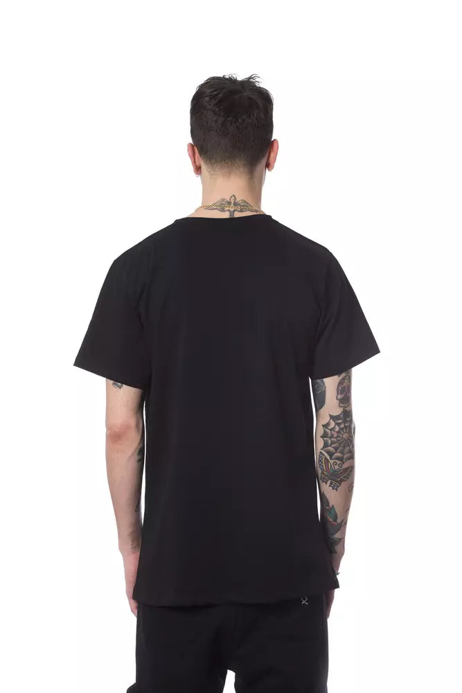 Black Cotton Men's T-Shirt