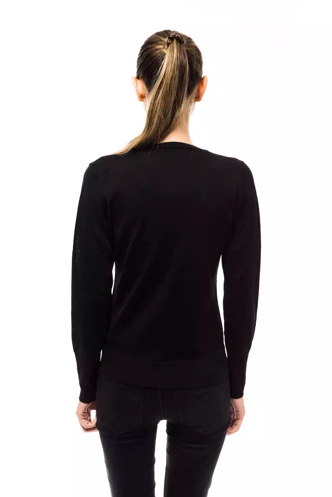 Black Wool Women Sweater