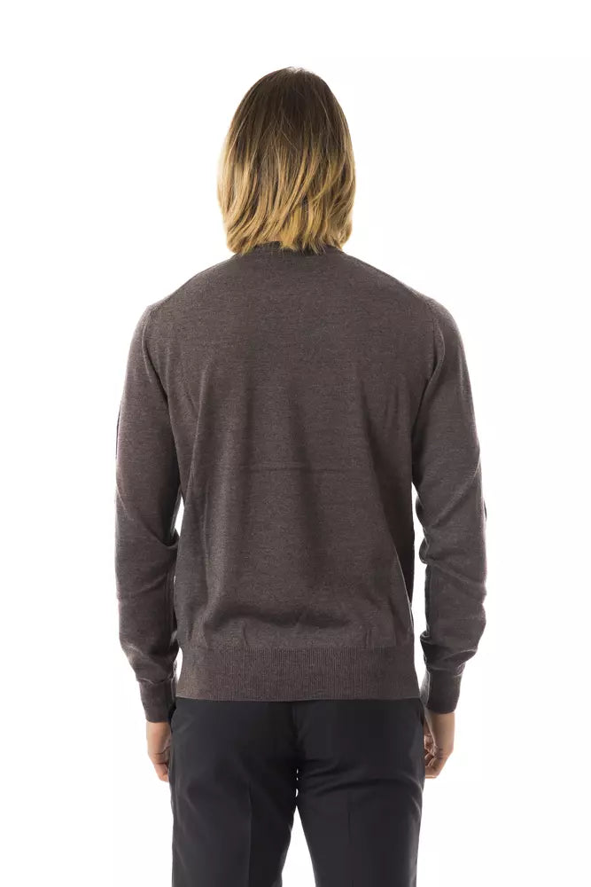 Gray Merino Men Sweater