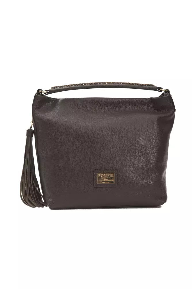 Brown Leather Women Shoulder Bag