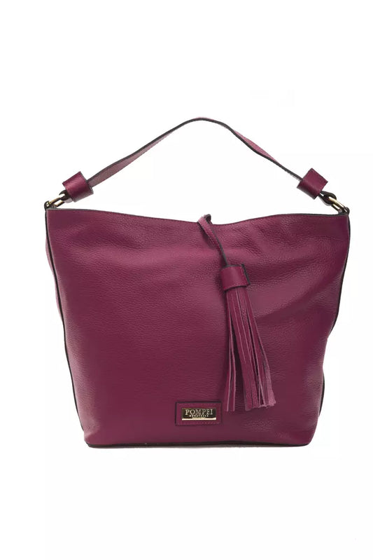 Burgundy Leather Women Shoulder Bag