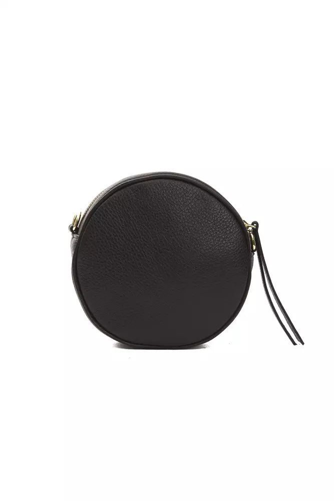 Black Leather Women Crossbody Bag