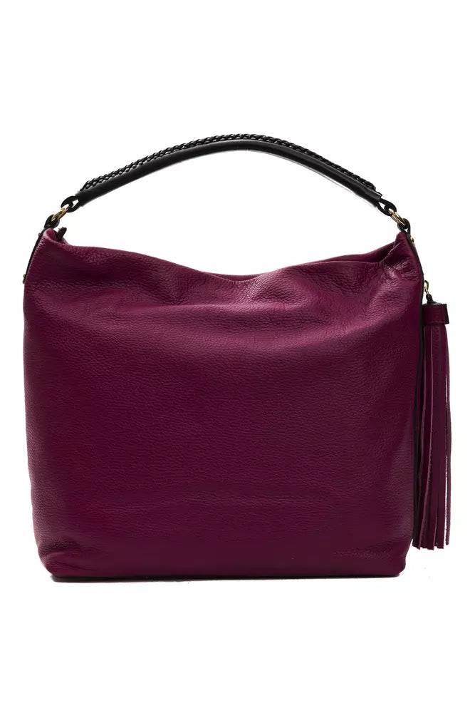 Elegant Burgundy Leather Shoulder Bag