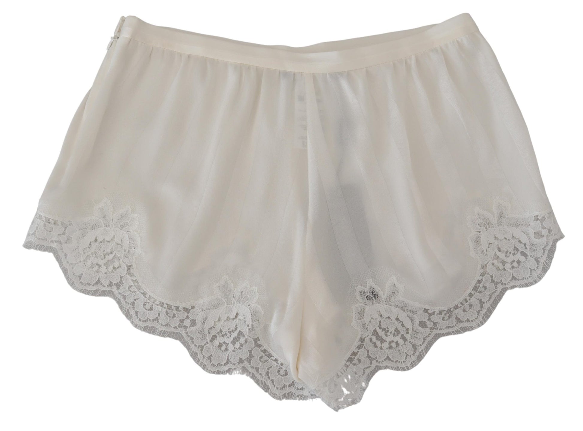 Elegante witte kanten lingerieshort