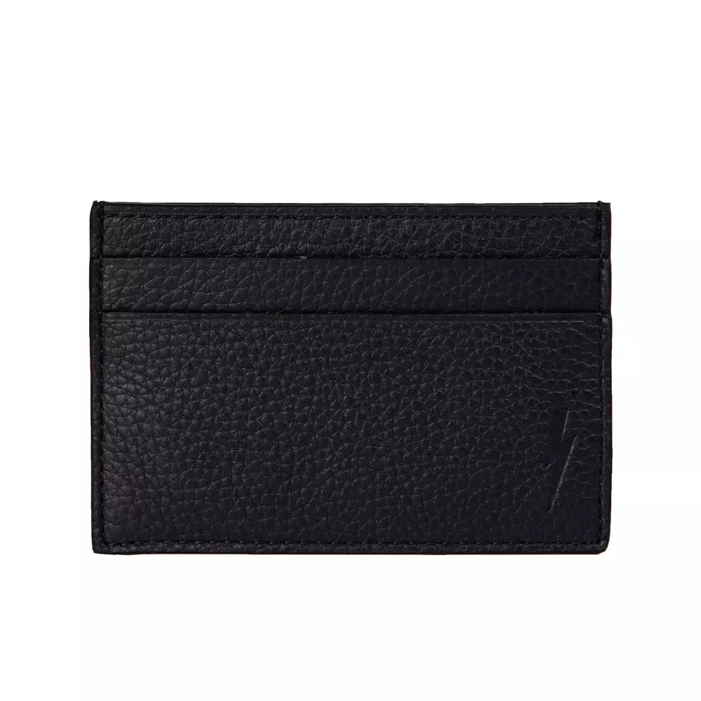 Black Leather Mens Card Holder