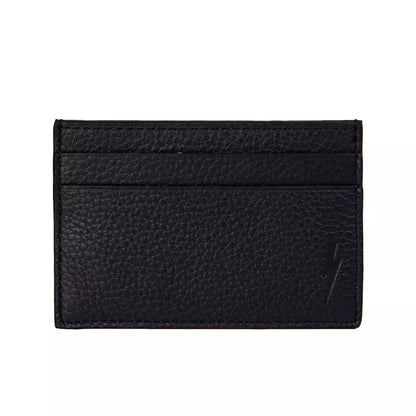 Black Leather Mens Card Holder