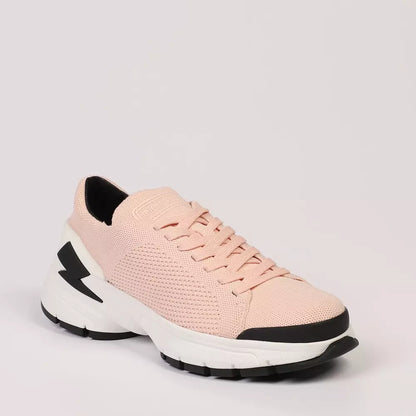 Pink Textile Men Sneaker