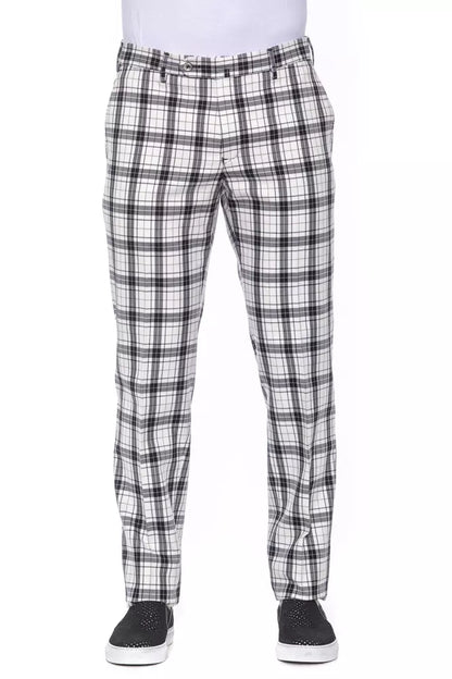 Black Cotton Men Trouser