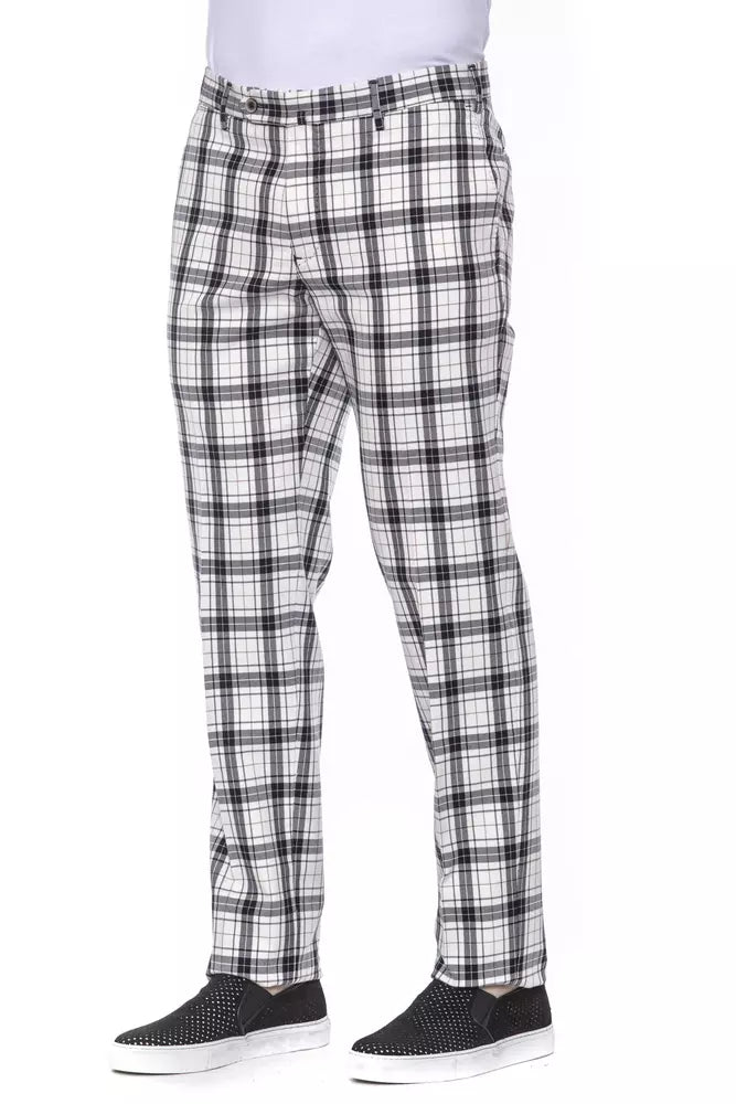 Black Cotton Men Trouser