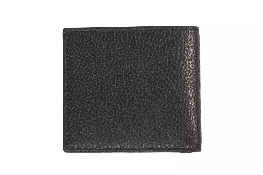 Cartera de hombre elegante de piel repujada