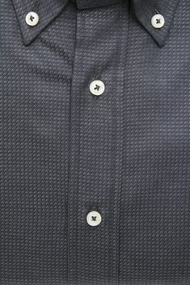 Green Cotton Men Shirt