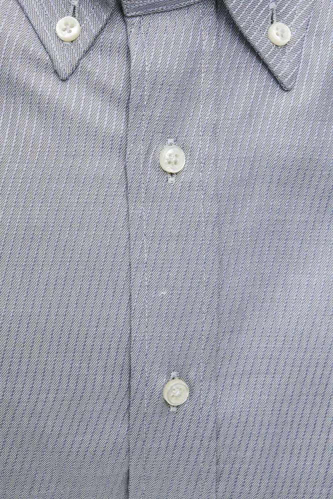 Beige katoenen button-down overhemd - tijdloze elegantie