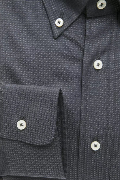 Green Cotton Men Shirt