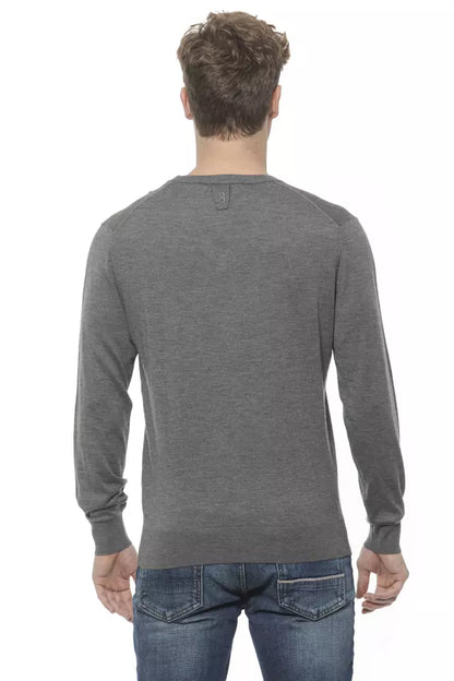 Gray Cashmere Men Sweater