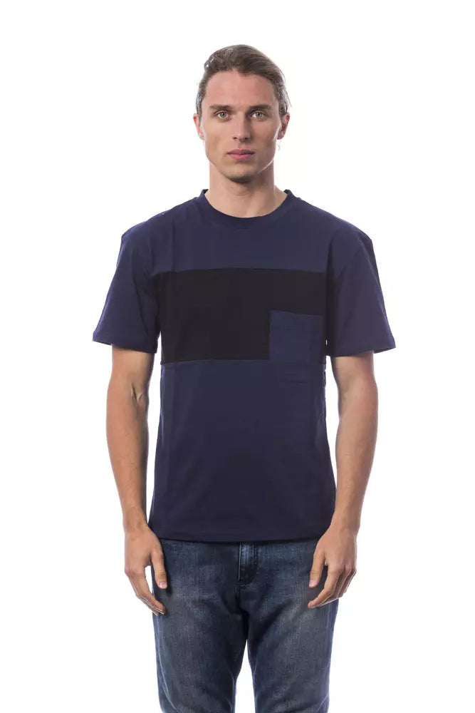 Blue Cotton Mens T-Shirt