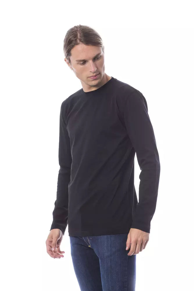 "Black Cotton Men T-Shirt"