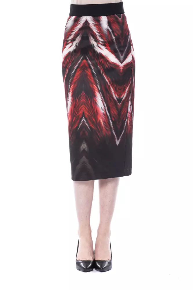 Multicolor Polyester Women Skirt