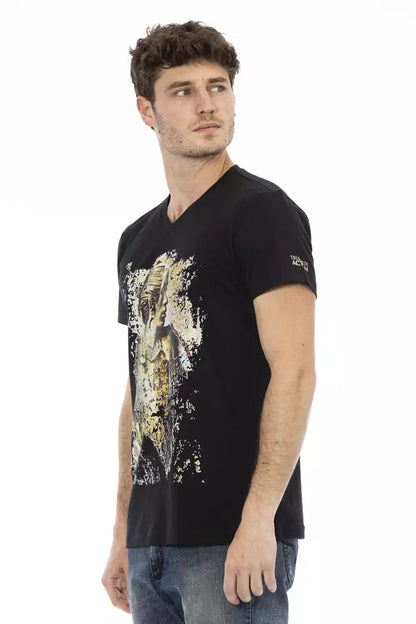 Elegant T-shirt met V-hals en korte mouwen