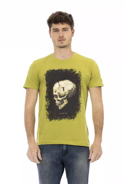 Groen T-shirt met korte mouwen en grafische charme