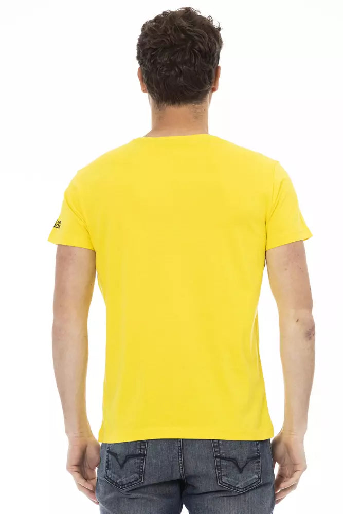 Camiseta de mezcla de algodón en amarillo sol