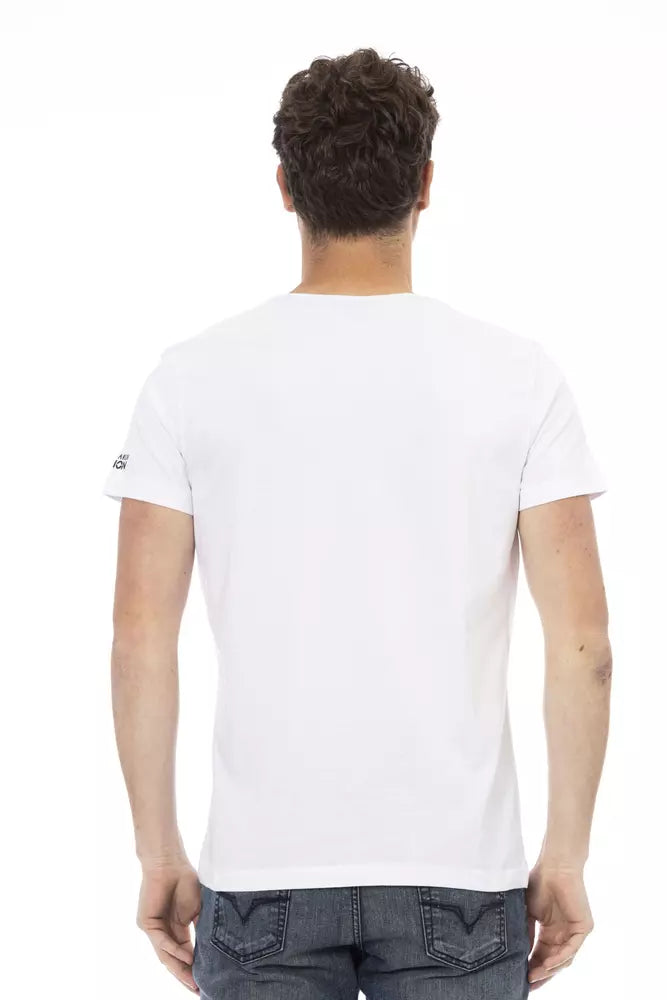 White Cotton Men's T-Shirt