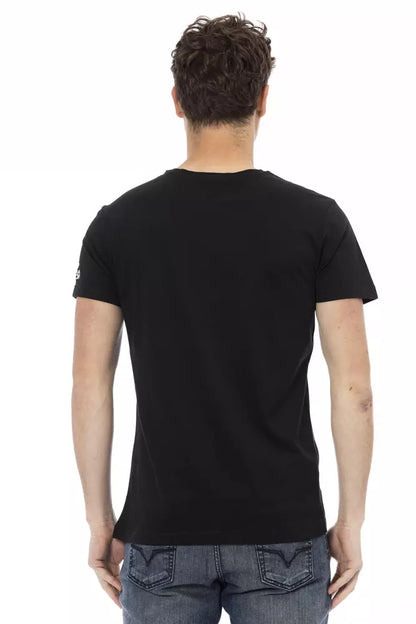 Black Cotton Men TShirt