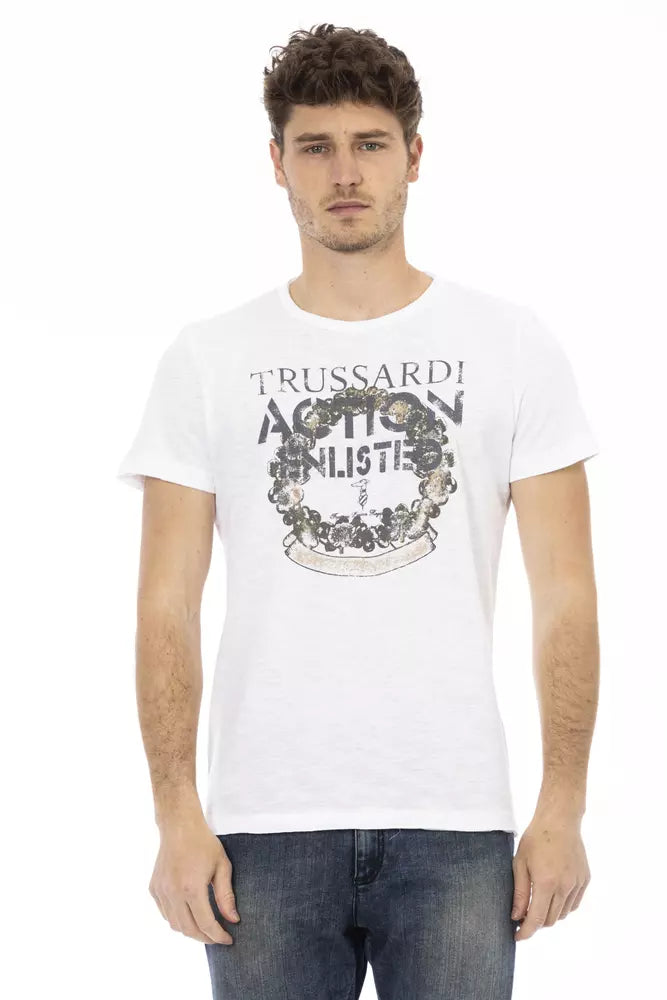 Chique wit T-shirt met print op de voorkant