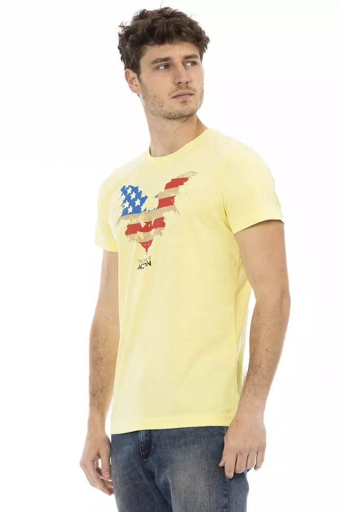 Camiseta casual amarilla Sunshine con estampado gráfico