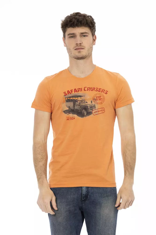 Elegant oranje T-shirt met korte mouwen