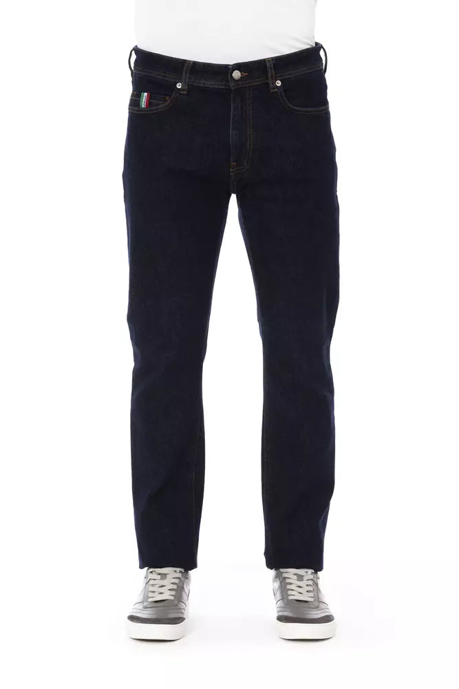 Blue Cotton Men Jeans