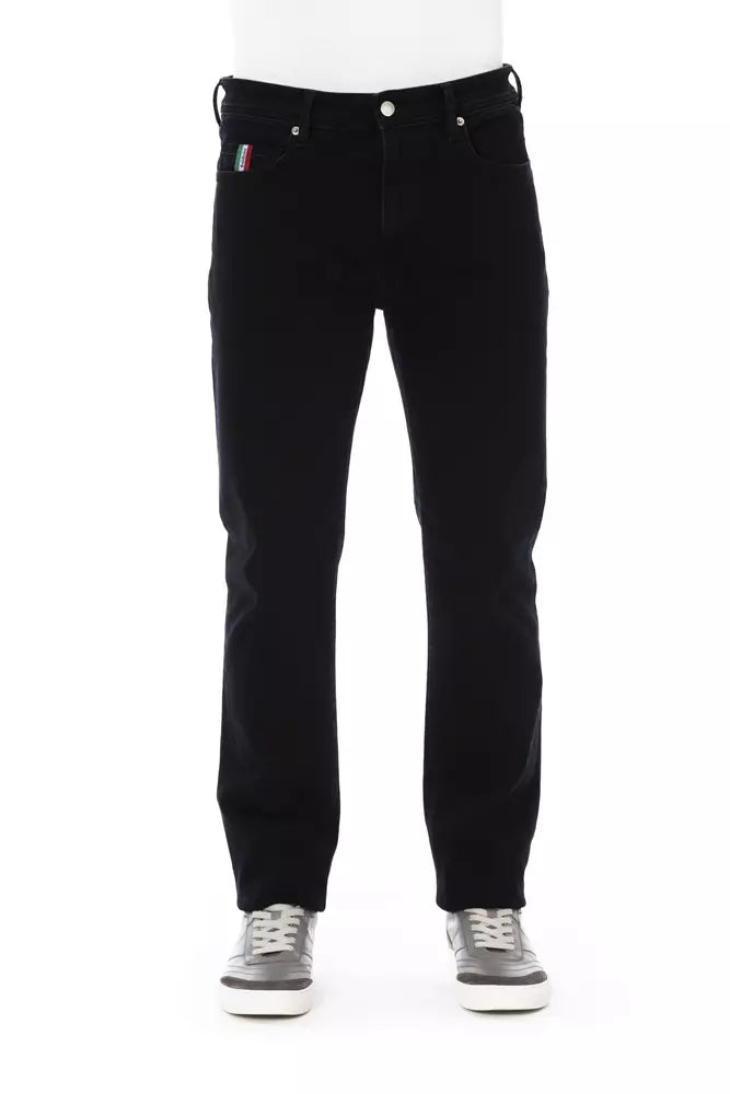 Elegante zwarte katoenmix jeans