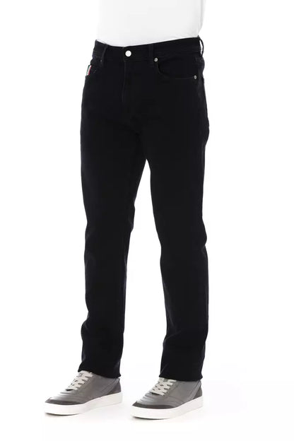 Black Cotton Men Jeans