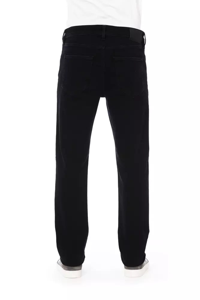 Elegante zwarte katoenmix jeans