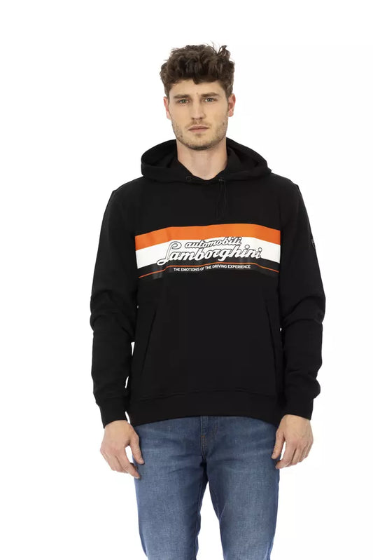 Strakke katoenen hoodie met iconisch logo op de mouw