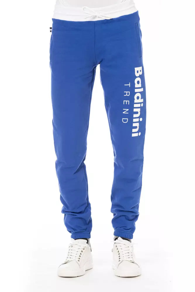 Elegante fleece sportbroek met veters en logodetail