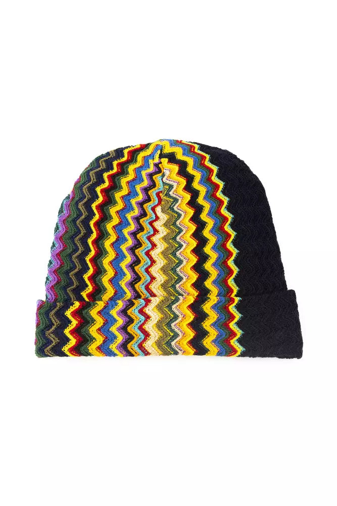 Multicolor Wool Men Hat