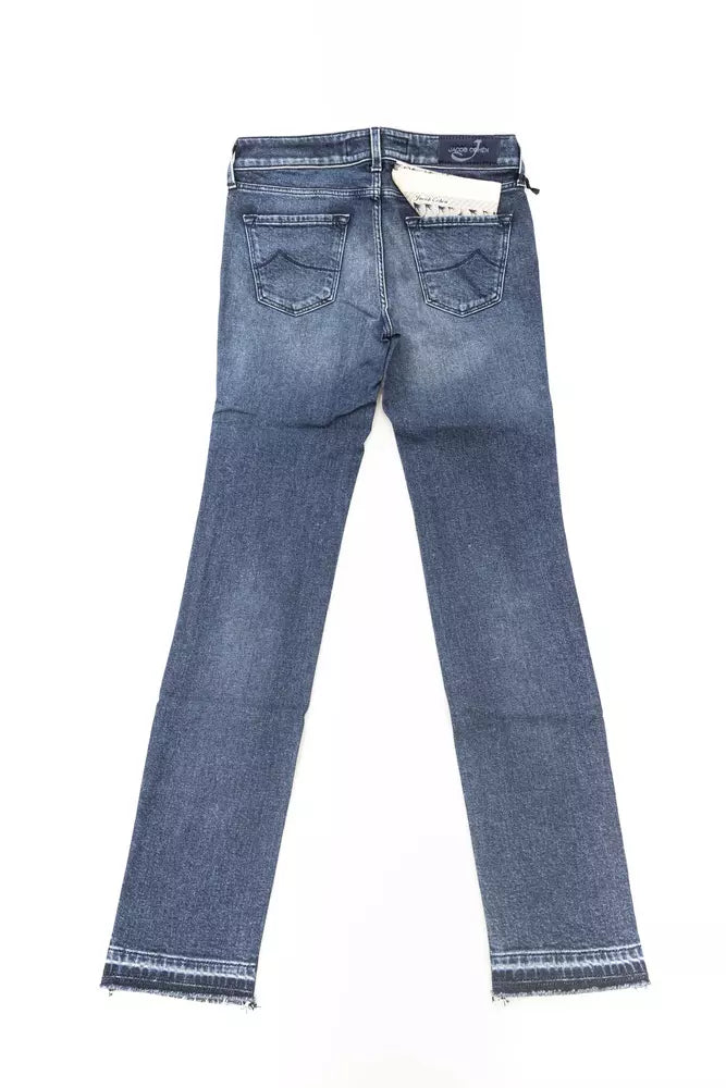 Blue Cotton Women's Slim Jeans