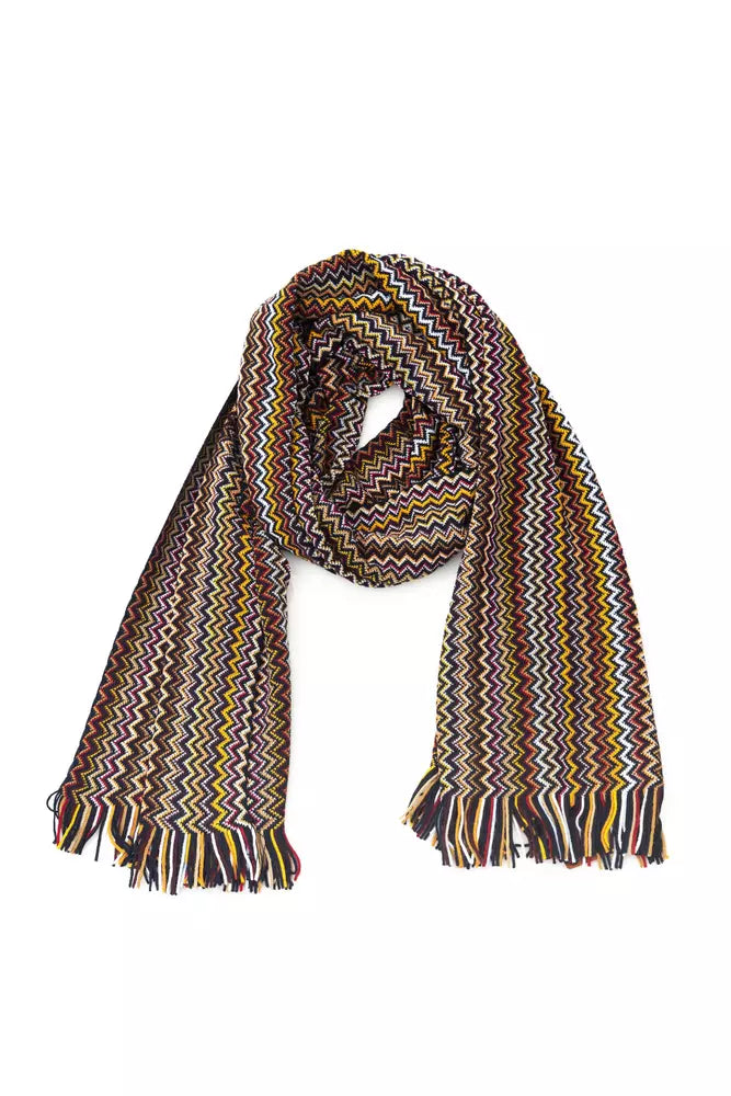 Multicolor Wool Men Scarf