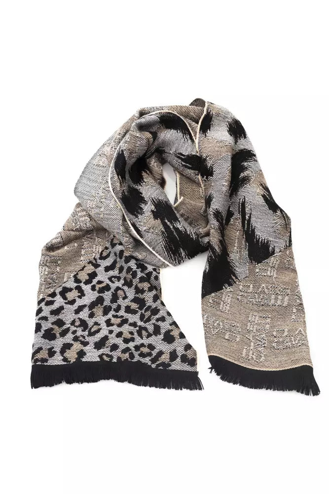 Beige Wool Unisex Scarf