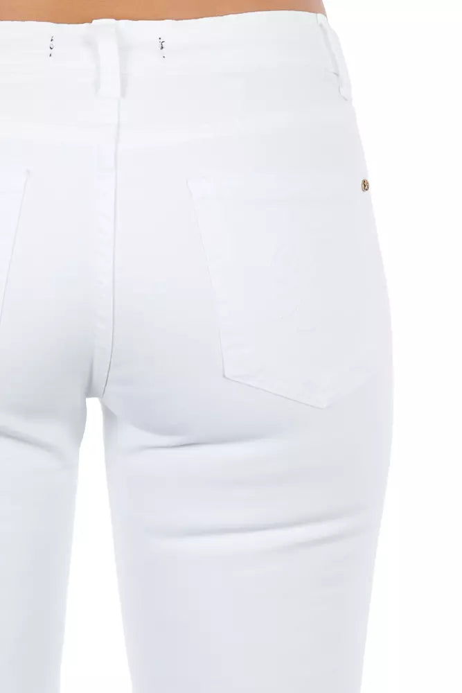 White Cotton Women Jeans