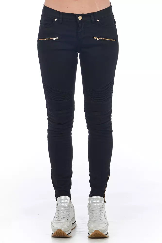 Black Cotton Women Jeans