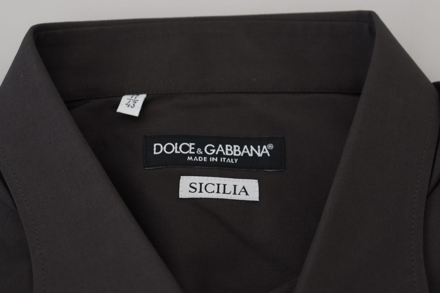 Elegant grijs Sicilia slim fit overhemd