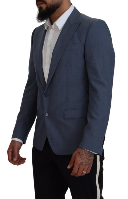 Elegant Blue Single Breasted Sport Blazer