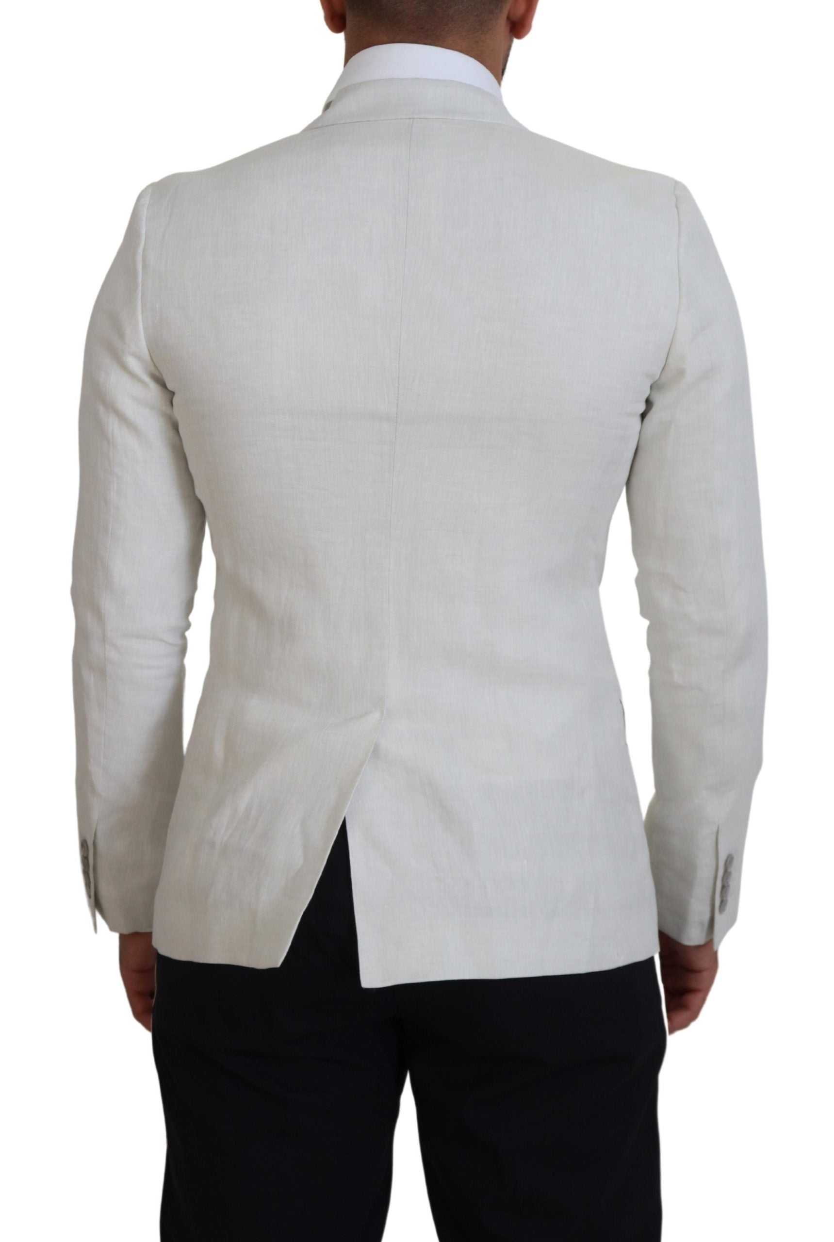 Elegante blazer blanco Sicilia de un solo pecho